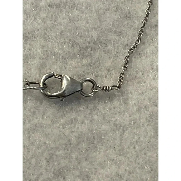 Sterling Silver Cable Chain Cultured Pearl 18 Inch Necklace 925 Lobster Clasp - Picture 3 of 4